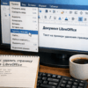 Интерфейс LibreOffice Writer с выделенной опцией "Удалить страницу".